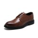 Leather shoes 45 46 business formal men's shoes pointed men's shoes