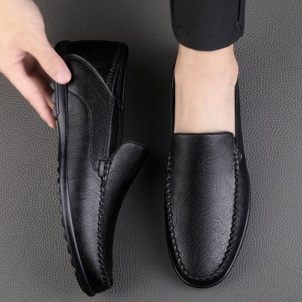 Men's Business Leather Shoes Korean Soybean Shoes Casual Men's Shoes